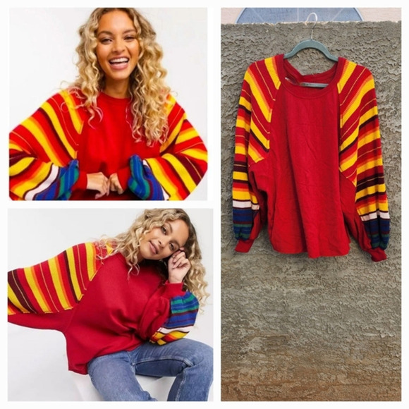 free‎ peopl red combo TOP